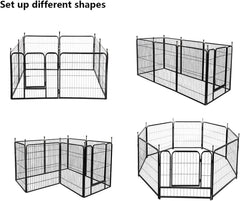 Dog Playpen Pet Play Pen 10 Panel 80*80cm
