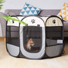 Dog Playpen Dog Play Pen Foldable Pet Playpen Tent Cage Crate