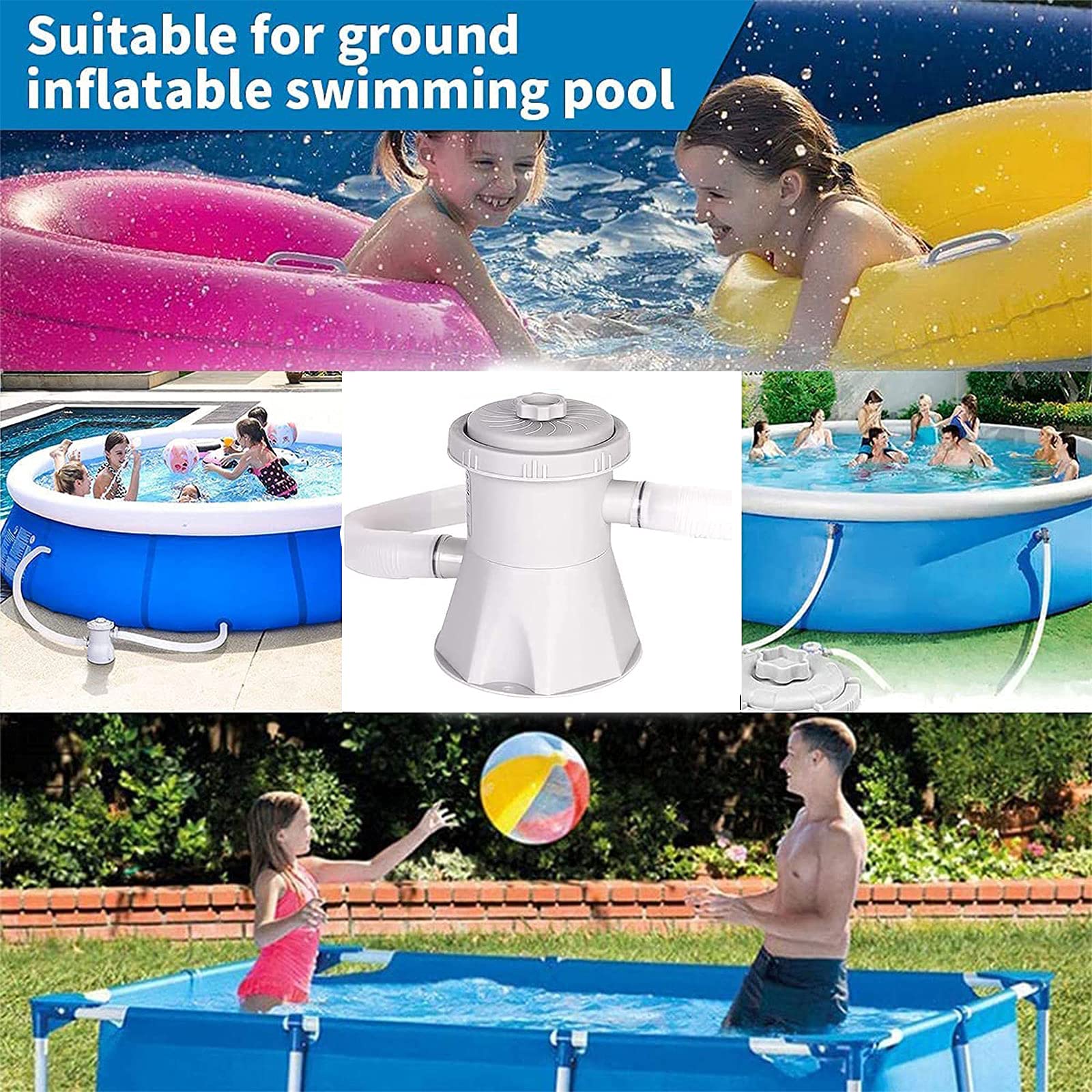 Filter Pump Swimming Pool 330gal 25W 230V