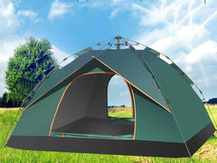 Pop Up Camping Tent - 2 Person Double Pop Up Tent | Easy to Pitch with Small Porch for Storage – Ideal for Camping & Festivals