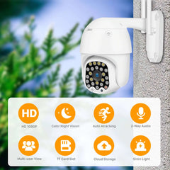 2MP Wireless Security Camera PTZ with 32GB Storage