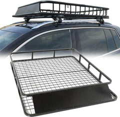 Universal roof rack cargo basket