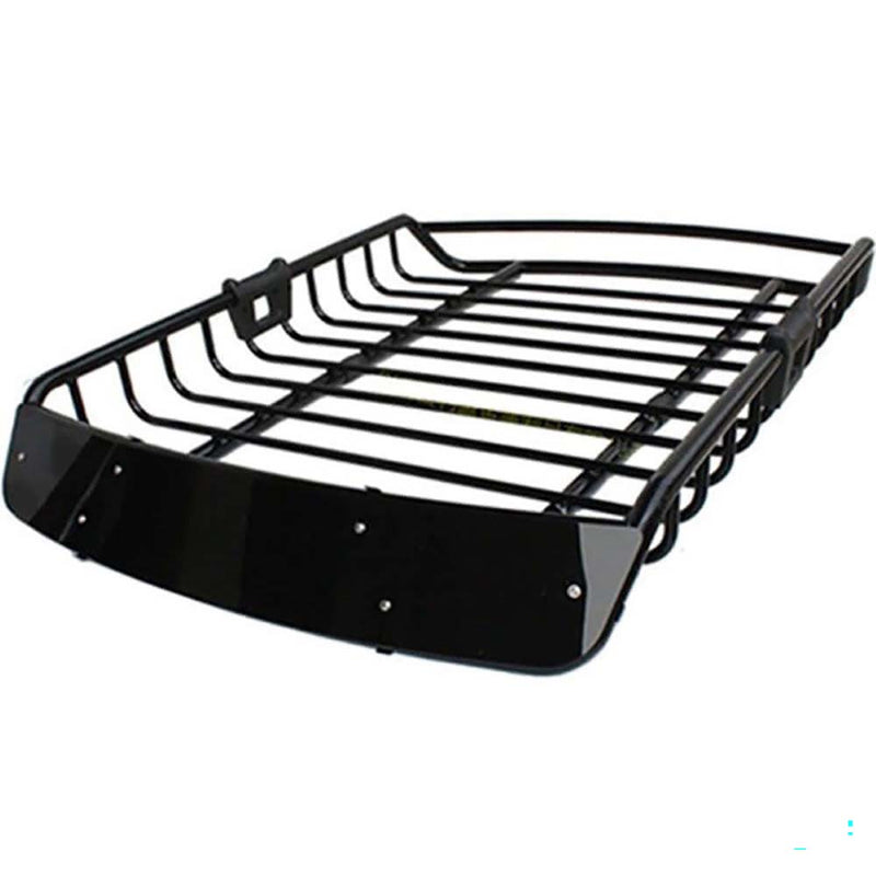 Universal roof rack basket black