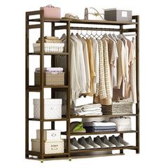 Bamboo Wardrobe Clothes Rack