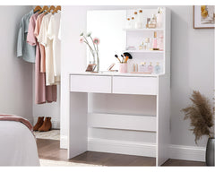 VASAGLE Dressing Table With Mirror