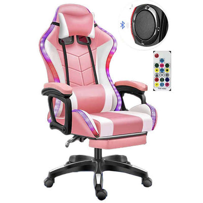 Gaming Chair with Footrest – RGB Gaming Chair with Speakers & Lights