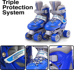 Roller Skate Ultra Wheels Blue Size M