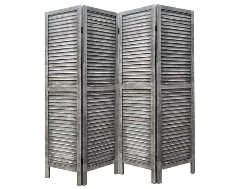 Room Divider Folding Screen Privacy Screen Grey