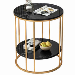 Black marble coffee table