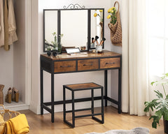 Dressing Table Vanity Table Set with Stool