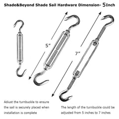 Sun Shade Sail Hardware Kit