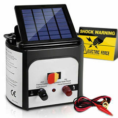 solar electric fence energizer device
