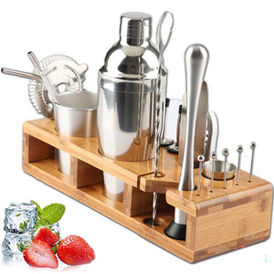 Stainless steel cocktail shaker set