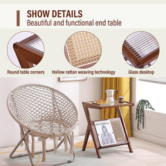 Rattan Side Table