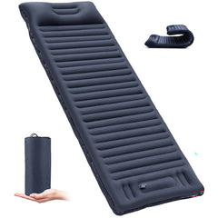 Inflatable sleeping mat navy color