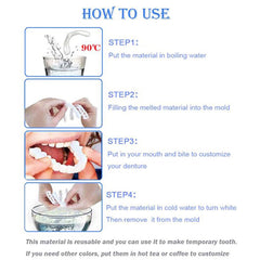 Perfect Smile Instant False Teeth Hot Whitening Snap Perfect Smile Teeth Fake Tooth Cover