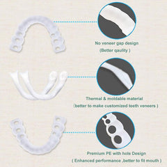 Perfect Smile Instant False Teeth Hot Whitening Snap Perfect Smile Teeth Fake Tooth Cover