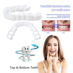 Perfect Smile Instant False Teeth Hot Whitening Snap Perfect Smile Teeth Fake Tooth Cover