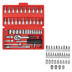 Ratchet Wrench Socket Set 46Pcs