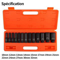 1/2" Deep Impact Socket Set 10-32mm