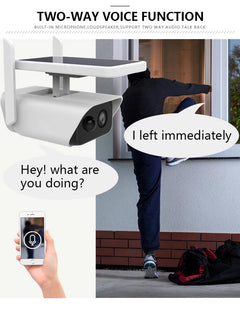 Solar security camera