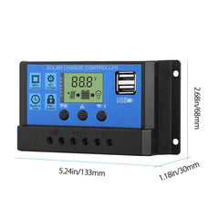 30A Solar Charge Controller LCD Display