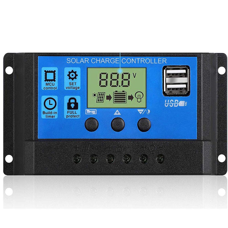 30A Solar Charge Controller LCD Display