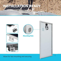 Solar Panel Mono Crystalline 100W with controller and mount
