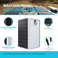 Mono Solar Panel 120W with 50A contller with mount