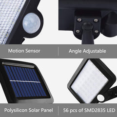 Solar Light With Sensor 56Led