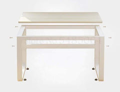 Computer Desk Workstation Sturdy Metal Frame Home Office Desk Table