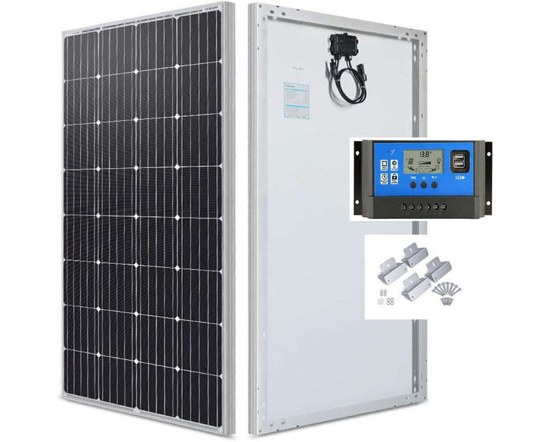 Solar Panel 30W 12V with controller 20A and mount Monocrystalline