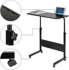 Adjustable Laptop Table Desk Stand with Wheels