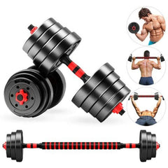 30kg Adjustable Weights Dumbbell Barbell Set