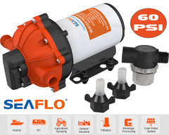 Seaflo 12V Dc Diaphragm Pump 5.0Gpm 60Psi