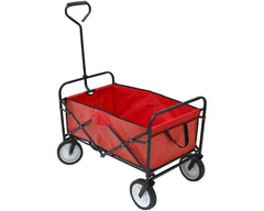 Garden trolley with handle