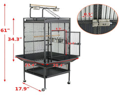 Bird Cage Parrot Aviary Perch Carrier