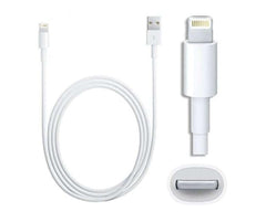 Lightning USB cable close up