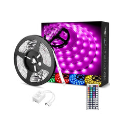 Led Strip Light Kit 5M 240Led 5050 Rgb With 44 Key Controller