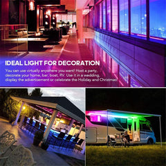 Led Strip Light Kit 5M 240Led 5050 Rgb With 44 Key Controller