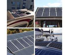 portable solar panel folded