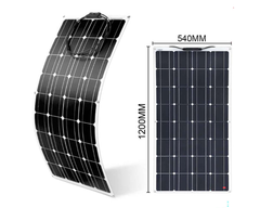 Solar panel for tents and trailers