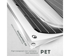 Flexible solar panel for boats