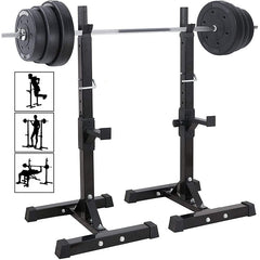 Squat Rack Weight Adjustable Lifting Stand