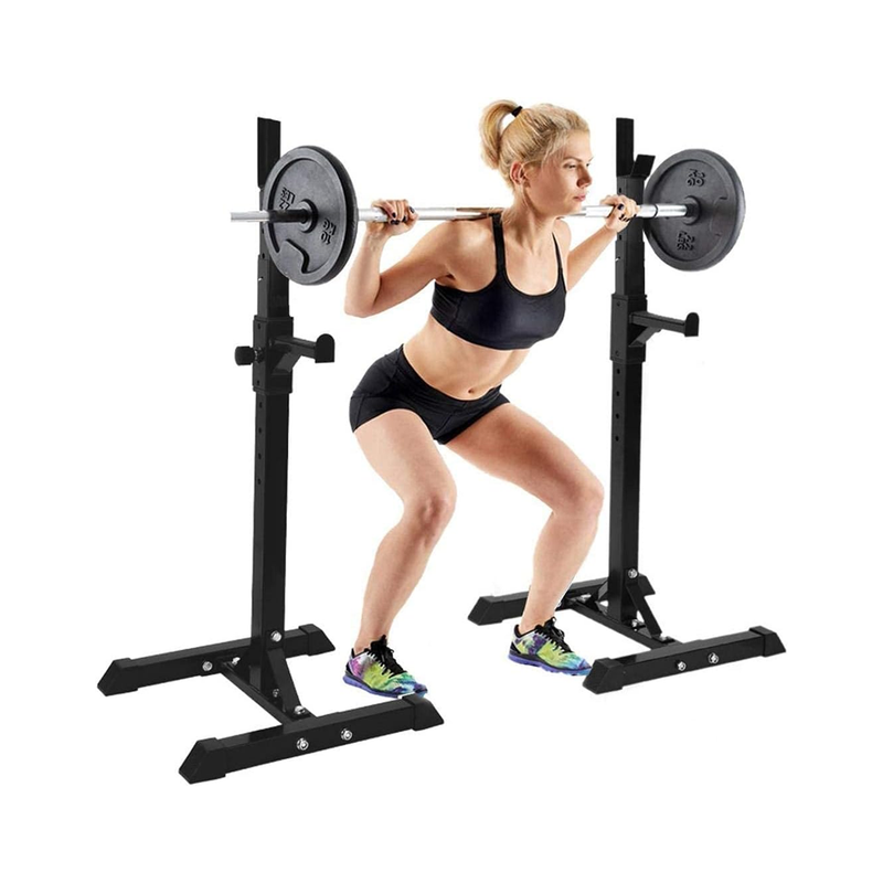 Squat Rack Weight Adjustable Lifting Stand