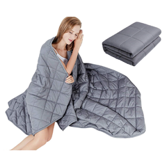 Dark grey weighted blanket