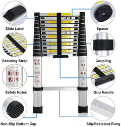 Telescopic Ladder Aluminum 3.8Meter Multi-Purpose