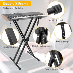 X-Style Piano Keyboard Stand Adjustable