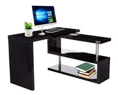 Computer desk with bookshelf