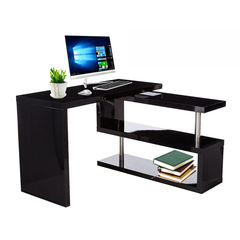 Computer desk with bookshelf